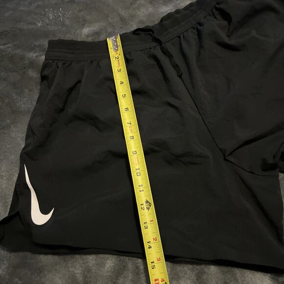 2XL Nike Aeroswift Standard Fit 5" Running Shorts AQ5302-010 Black Men's - Picture 3 of 8